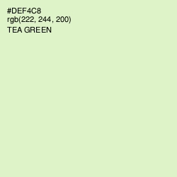 #DEF4C8 - Tea Green Color Image